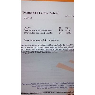 Dr. como se interpreta o resultado do exame de intolerância à lactose ...